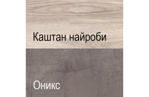 Шкаф-витрина для посуды Джаз 1V1D1S оникс