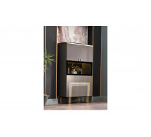 Двустворчатый шкаф витрина для посуды Карлино (Carlino) CARL-13
