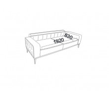 Трехместный диван Лоретто (Loretto) Беллона