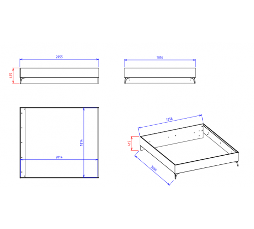 Кровать в спальню Лоретто (Loretto) LORET-26