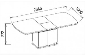 Cтол с тумбой Валеско (Valesco) VALS-14т