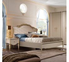 Двуспальная кровать Моника 160х200(капучино эмаль)