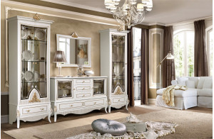Гостиная Стелла (белый золото)