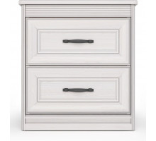 Тумба прикроватная с нишей Неаполь Ясень анкор светлый (патина "серебро")