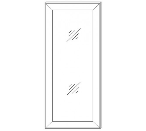 Зеркало для тумбы высокой Сиена (Бодега белый)