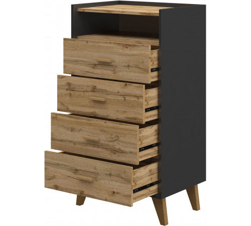 Комод Сканди высокий МН-036-18(графит)
