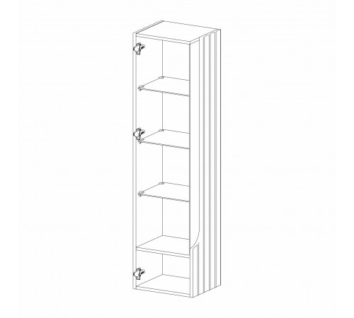 Шкаф-витрина навесной Лоренсо МН-043-02/03