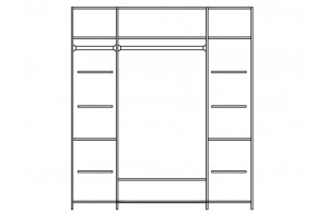 Шкаф для одежды Нинель ММ-167-01/04 (табак+тп)