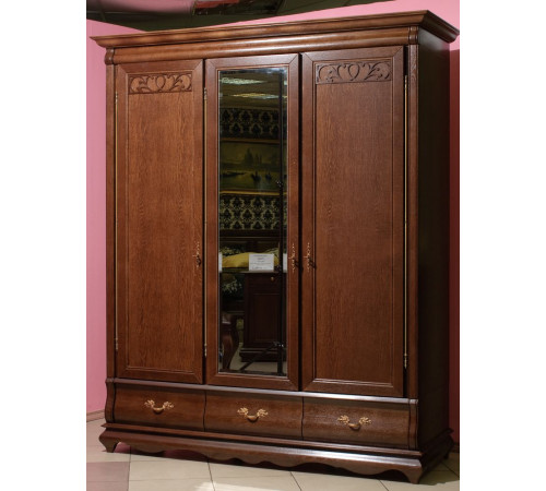 Шкаф для одежды Оскар ММ-216-01/03 (орех)