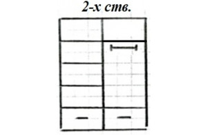 Двухстворчатый шкаф для одежды Римини MUR-118-05