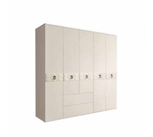 Пятистворчатый шкаф для одежды с ящиками Богемия Фарфале (Bogemia Farfalle) БМШ2/51 (Fа)