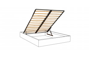 Двуспальная кровать с подъемным механизмом Diora 