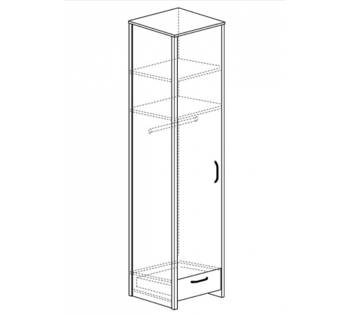 Шкаф пенал Гранж 982