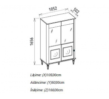 Витрина Мистраль (Mistral) 2-х дверная MIST-13