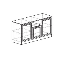 Тумба в гостиную Лира 45 светлая